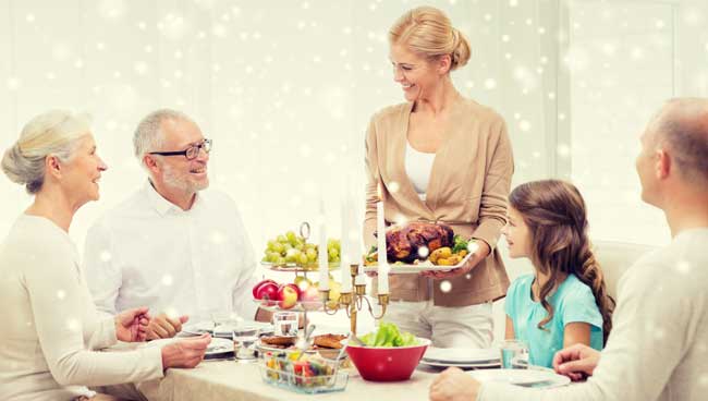 Fødselsdagsmiddag med familien