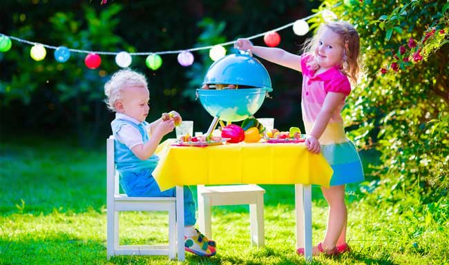 Fødselsdagsmiddag med børn