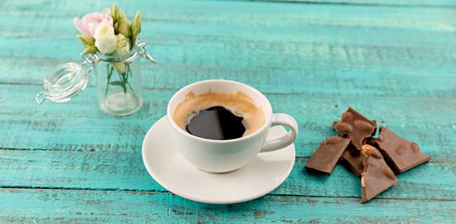 Blomster og chokolade