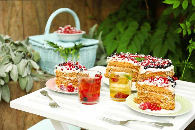 Udendørs fødselsdag om sommeren