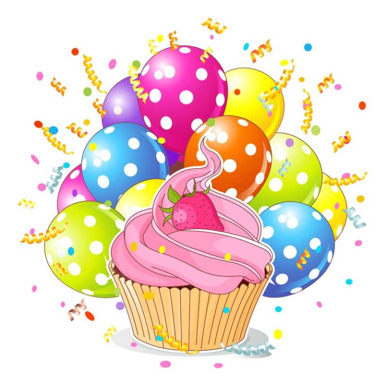 Clipart til fødselsdag (som du må bruge gratis) – Hilsenmig.dk